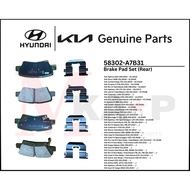[ORIGINAL] Rear Brake Pad Set Fits KIA Optima, Rio, Soul, Sportage, Cerato, Ceed, Stonic, Seltos & M