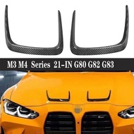 For BMW M3 G80 M4 G82 G83 Car Exterior Engine Outlet Bonnet Cover Decor Parts Dry Carbon Fiber Hood 