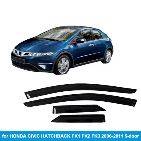for HONDA CIVIC HATCHBACK FK1 FK2 FK3 2006-2011 5-door Wind Rain Guard Side Vent Deflector Weathersh