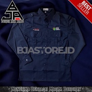 KEMEJA Latest APN Agrinas Food Nusantara Navy Shirt K2