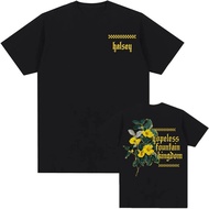HALSEY FLOWER TEE Short Sleeve Men Women T-shirt Unisex Streetwear Casual Loose Fashion Hip Hop Tshi