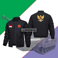 Jacket Motor Bomber Anti Air Pria Wanita Top Gun Army TNI Indonesia Terbaru