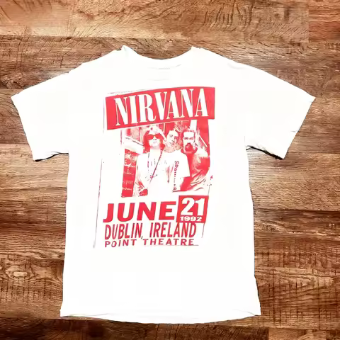 Nirvana's Rock Loose Punk Retro American Streetwear Loose Short-sleeved T-shirt Is Suitable for Both