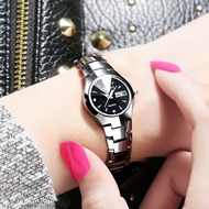 Swiss Women Watch Korean Fashion Waterproof Small Dial Tungsten Steel Belt Automatic Ladies Quartz Watch jam perempuan