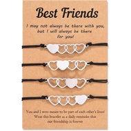 Tarsus 2/3/4/5/6 Pcs Best Friend Bracelets Bff Matching Heart Bracelet Best Friend Friendship Gifts 