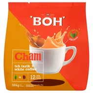 Boh Cham (Teh Tarik + White Coffee)