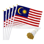 READY Stock Malaysia Flag / Bendera Malaysia (Polyester) Bendera Tangan 21 x 14cm