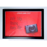 [Super Cheap] {mica frame surface} - Photo frame size 50x70cm, beautiful 5cm thick, comes with hangi