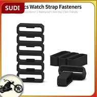 sudi 10Pcs 26mm Silicone Replacement Secure Rings Watch Strap Fasteners Band Keepers Loops Compatibl