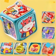 Intellectual Toy Box 6-SidedClear Busy Cow Box Develops Multi-Sensory Baby