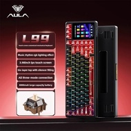 AULA  L99 Wireless Bluetooth 3-mode Keyboard with Screen Display Esports Gaming Mechanical Keyboard 
