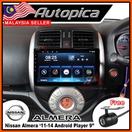 Nissan Almera '11-14 8163 / RK100 /P15 Quad Core 9" IPS Screen Android Player Car Waze Youtube Andri