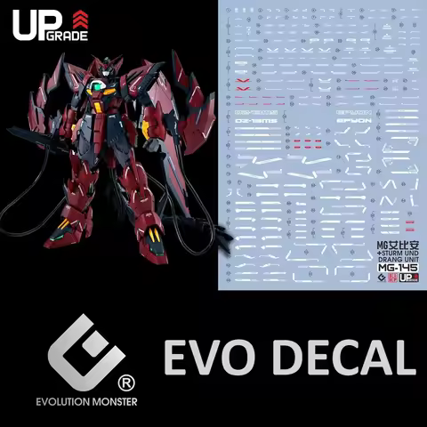 EVO Decal MG-145 for MG 1/100 EPYON EW Sturm Und Drang Model Hobby DIY Fluorescent Water Stickers