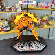 OnePiece ACE model 15cm high, letterless base with USB led - Fzero set - One Piece - No box