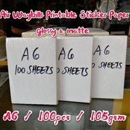 Printable A6 Adhesive Sticker Paper Label For Inkjet Printer Printing