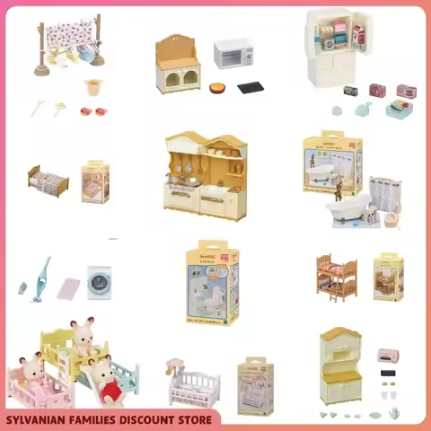 Sylvanian Families Kids Toys for Girls Ternurines Gift Sets Cute Calico Critters Forest Family Anime