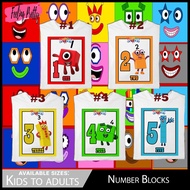 Number Blocks 1 2 3 4 5 Shirt Numbers T shirt / NumberBlocks tshirt for kids / Numbers blocks shirt