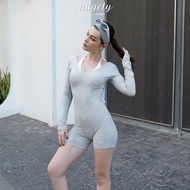 Bộ Áo Liền Quần Tay Dài và Dây Cột Cổ Naomi Bodysuit AUGETY