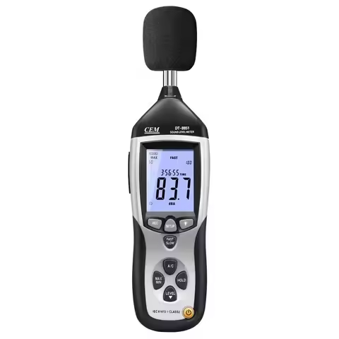CEM DT-8851 Professional Analog Decibel USB AC/DC Output 130db Digital Sound Level Meter With Datalo