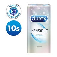 (SG) Durex  - Invisible Extra Sensitive 10 Pcs Condom Horn's Toy