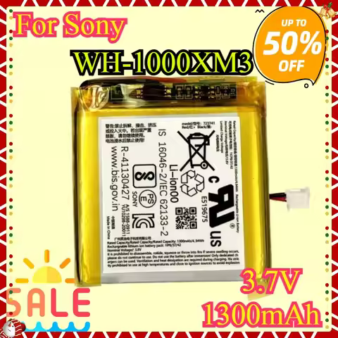 New High quality Replacement Battery For Sony WH-1000XM3 WH-XB900N WH-CH710N 1300mAh 3.7V