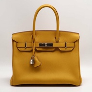 HERMES Birkin 30 - 琥珀黃銀 C