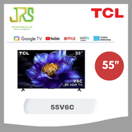 TCL ทีวี 4K ขนาด 55 นิ้ว ระบบ GOOGLE TV สมาร์ท ทีวี รุ่นใหม่ปี 2025 รุ่น 55V6C
