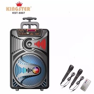 KINGSTER KST-8807 Portable wireless speaker /Double microphone 8.5 inch P.M.P.O 2000W