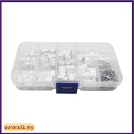 【AUROA】230Pcs 2.0mm JST PH Connector Kit with 2/3/4/5 Pin Housing Plug Adapter Terminal