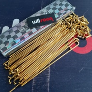 Spokes Spokes/ Spokes Nipples 184 Gold Wilwood 9x184