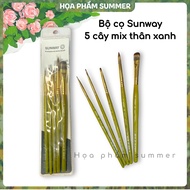 Sunway brush set of 5 mixed with blue stem AL81 Germany