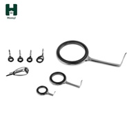 [Homyl] 8pcs Fishing Rod Guide Ring Rod Repair Kit Ring Repair  Mixed Size Sea
