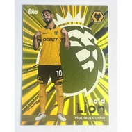 2025 Topps Premier League Matheus Cunha Gold Lion Football Card