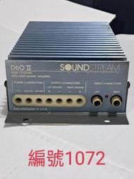 編號1072/ 美製Soundstream D60II，功能正常品相如圖，商品內容有詳述，虧售4000元。