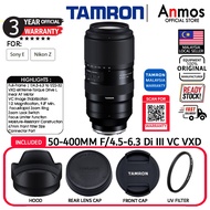 Tamron 50-400mm f4.5-6.3 Di III VC VXD Lens for Sony E Mount / NIKON Z Mount (TAMRON MALAYSIA SET)