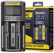 Original Nitecore UM2 Smart Fast Charging LCD Battery Charger AWT Xtar 16340 18350 18650 20700 21700 26650 &amp; etc