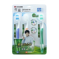 3 LG Bamboo Salt Value-for-money Front-warping Toothbrush Ultra-fine Soft Bristles Deep Interdental 