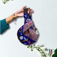 Mini Japanese Batik Knot Bag
