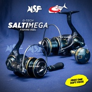 [MSF] G-Tech SaltiMega Fishing Reel Spining Kekili Pancing Mancing Pancing Saltwater SW Mesin Haruan