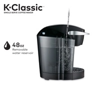 Keurig K-Classic เครื่องชงกาแฟ K-Cup แบบถ้วย,เครื่องชงกาแฟเครื่องชงกาแฟสีดำ