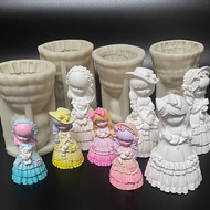 Princess Betty Silicone Mold DIY Candle Plaster Ornaments Soap Epoxy Resin Mould Handicrafts Making Tool