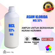 HCL 32% 1 Kg / Cairan Pembersih Kerak Keramik / Porcelain 1 Kg / Cairan HCL Kg