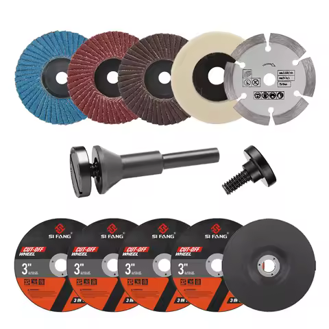 11 PCS 76mm Mini Cut-off Wheel 3'' Metal Cutting Disc for Angle Grinder Metal Cutting Deburring Poli