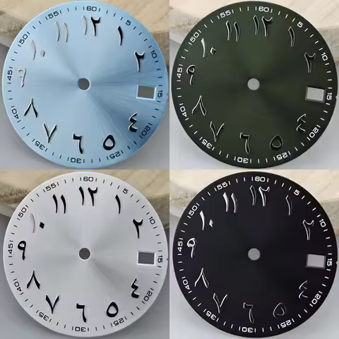 28.5MM Watch Dial Middle East Dial Log DIY Modified Mechanical Watches Accessories for NH35/NH36 Mov