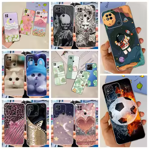 For Xiaomi Redmi 10A 10C Case Cover Transparent Soft TPU Rubber Silicone Cases For Xiaomi Redmi 10 2