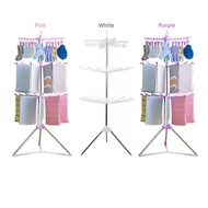 3 Tier Foldable Clothes Drying Rack Space Saving / Ampaian Penyidai Pakaian Baju 3 Tingkat Boleh Lipat Jimat Ruang