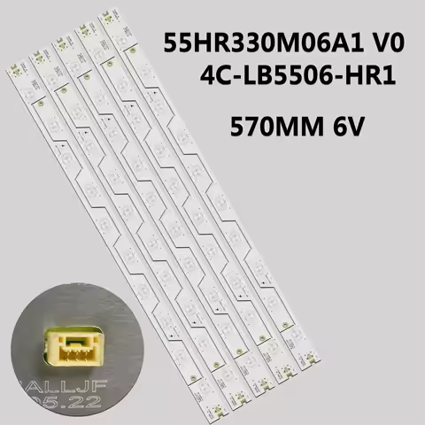 10pcs LED Strip 55UA6404 55UA6404W 55FA3205 55FA5405 55FA5404 U55E5800FS LVU550NDEL TMT_55E5800_10X6