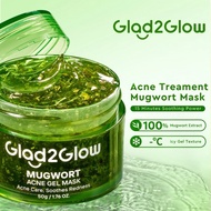 Gl2Glow Mugwort Acne Treament Gel-Mask Acne Soothing Redness Calm Clear Acne Pimple  Oil Control