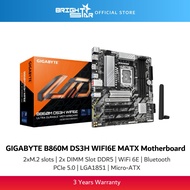GIGABYTE B860M DS3H WIFI6E LGA1851 Micro-ATX Motherboard