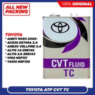 TOYOTA TC CVT FLUID CVT AUTO GEAR OIL (4L) -100% ORIGINAL
